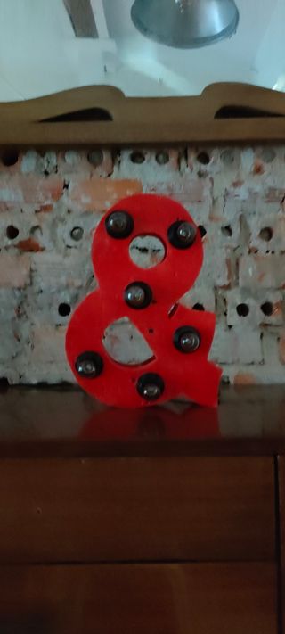 LAMPARA LETRA VINTAGE