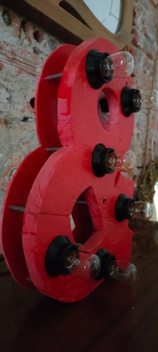 LAMPARA LETRA VINTAGE