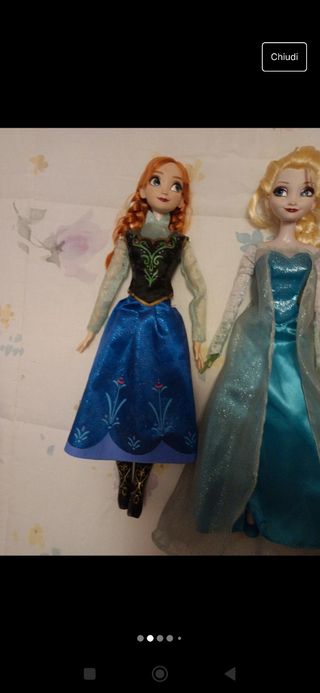 Bambole Anna Elsa frozen disney