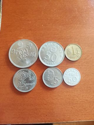 Colección de monedas del mundial 82