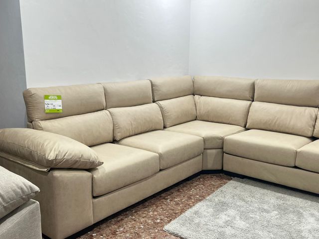 Sofá rinconera beige nuevo OFERTA!