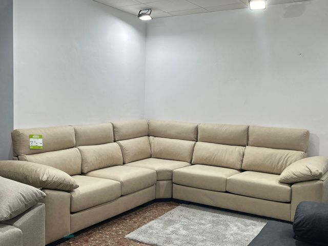 Sofá rinconera beige nuevo OFERTA!