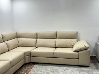 Sofá rinconera beige nuevo OFERTA!