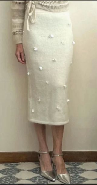 Falda punto con Alpaca Talla S ROPA POR ENVIO