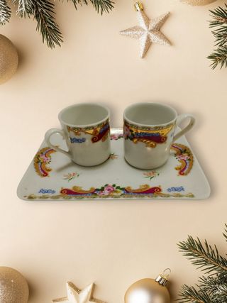 Piattino e due tazzine Limonges 