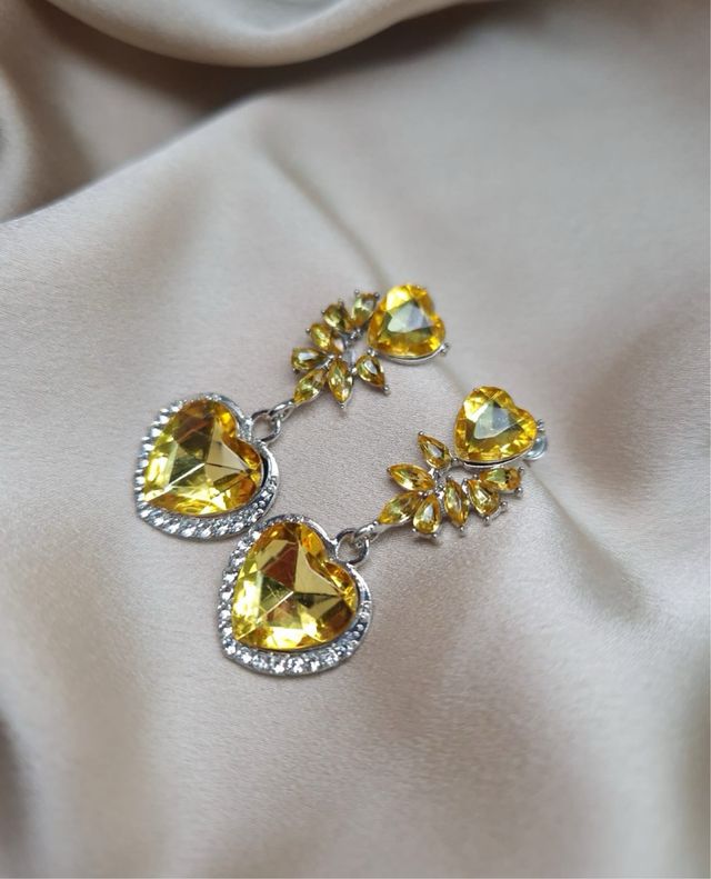 Orecchini giallo ambra