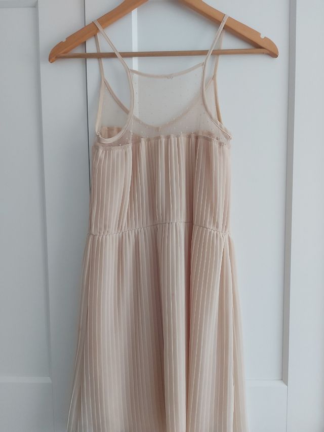 Vestido mujer beige corto talla S