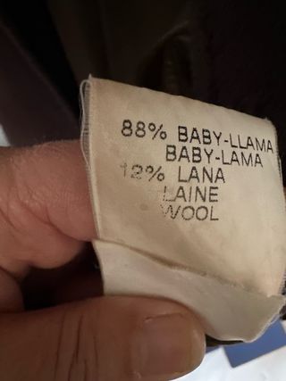ABRIGO SEÑORA de Llama y lana