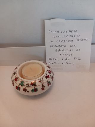 Porta candela di natale 