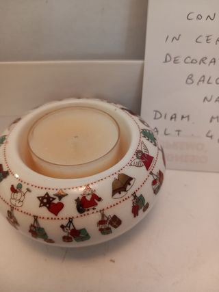 Porta candela di natale 