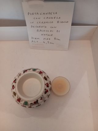 Porta candela di natale 