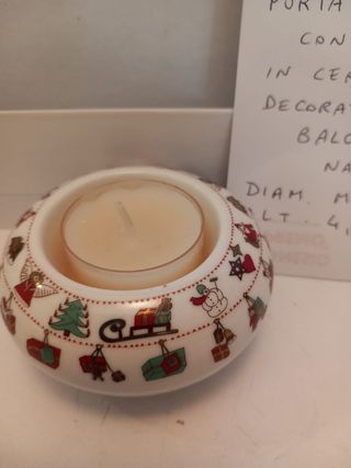 Porta candela di natale 