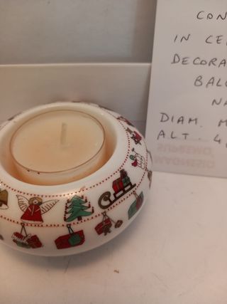 Porta candela di natale 
