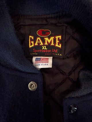 Chaqueta bomber vintage GAME Sportswear XL - USA