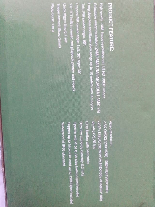 Se envía cámara caza premium 128 gb