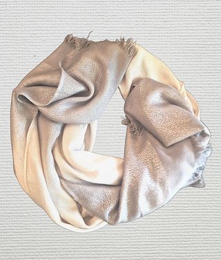 Sciarpa donna oro e argento