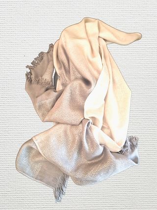 Sciarpa donna oro e argento