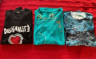3 camisetas mujer Desigual talla S