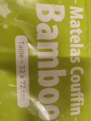 Colchón capazo bebe funda bambú 