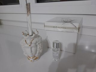 Profumatore testa di moro bianco/oro