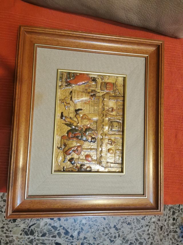 Cuadro decorativo en relieve