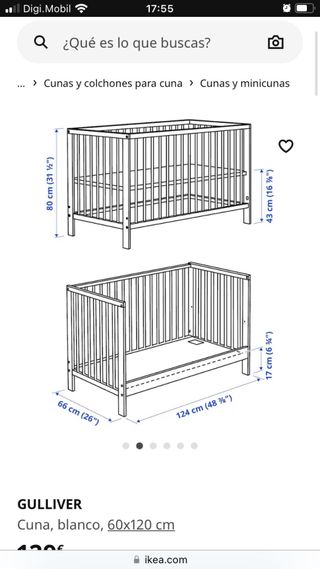 Cuna ikea Gulliver