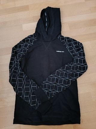 Sudadera Adidas Neo negra. Hombre