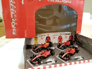MODELLINI AUTO FERRARI FI SET RECING SCALA 1:43