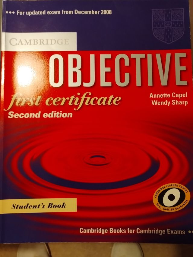 Libro ingles Objective First Certificate Studen