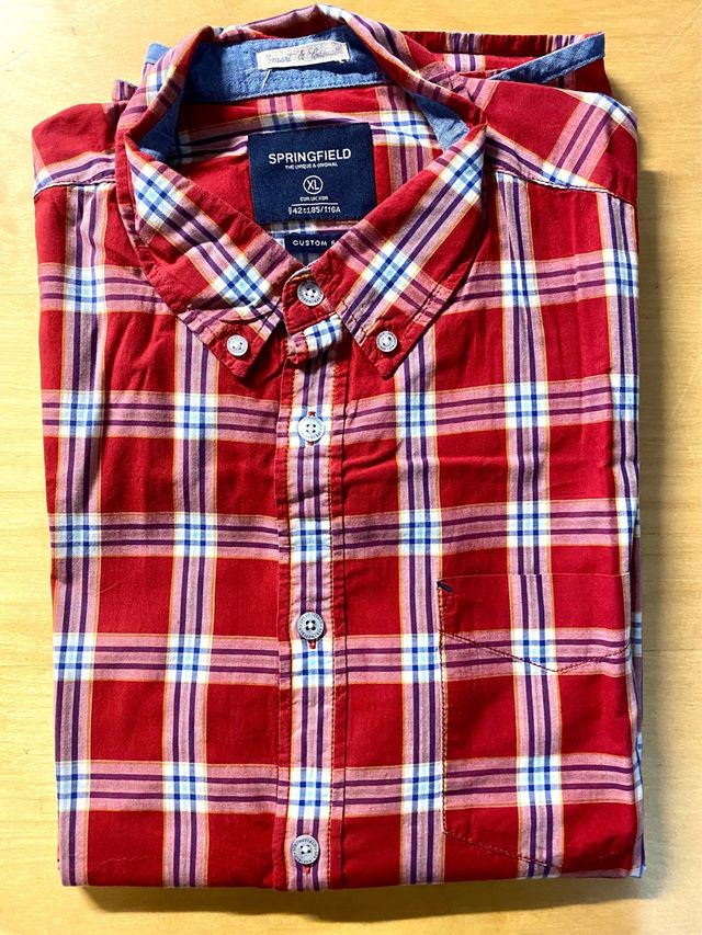 Camisa hombre cuadros Springfield