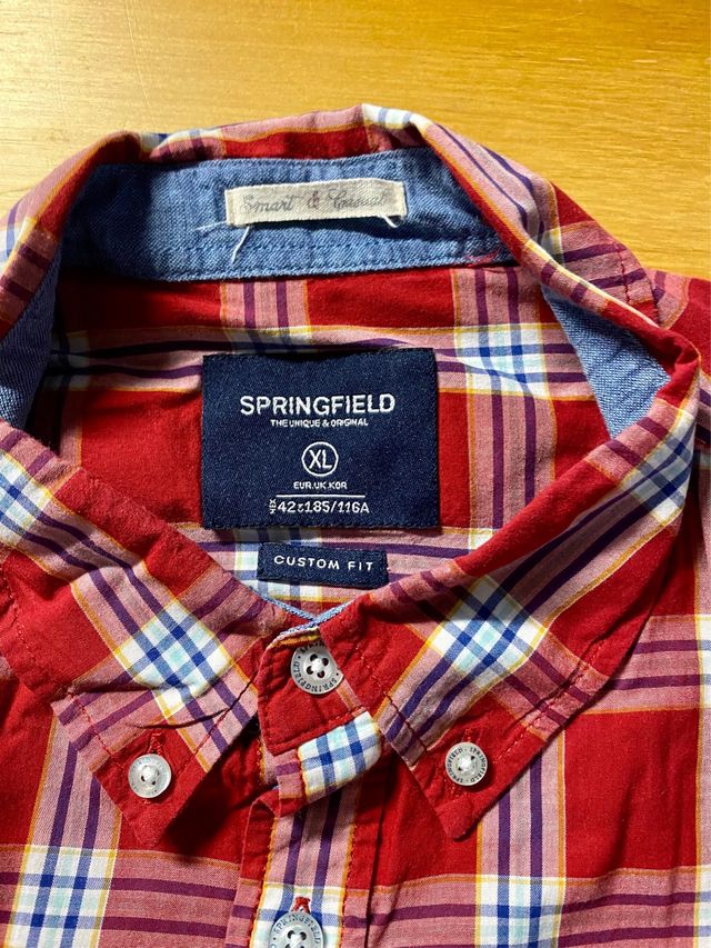 Camisa hombre cuadros Springfield