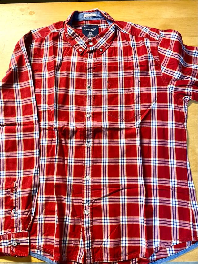 Camisa hombre cuadros Springfield