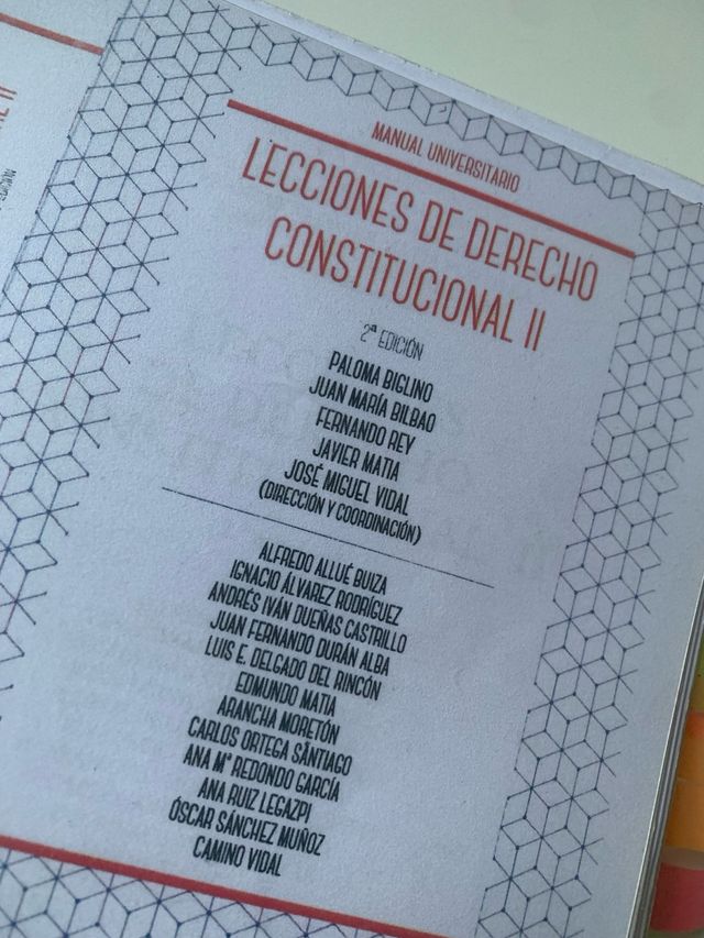 Lecciones De Derecho Constitucional II, 2ª edición
