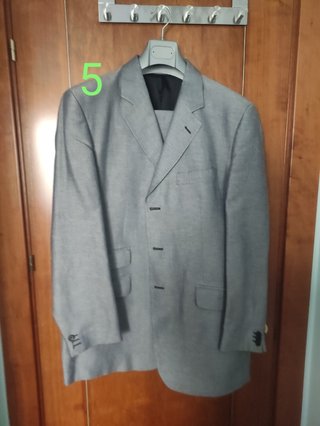 9 Traje hombre, 1 abrigo