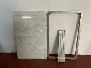 Mesa cocina con superficie de cristal