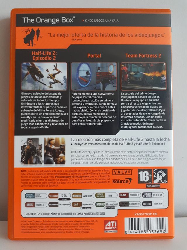 HALF LIFE 2, PORTAL y TEAM FORTRESS (PC)