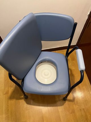 Silla wc acolchada con inodoro