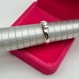 ANILLO ORO BLANCO Y DIAMANTE PESA 2,90gr