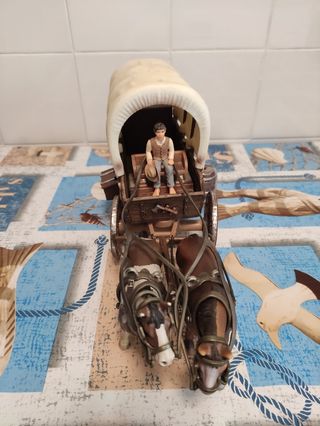 Carruaje de caballos juguete