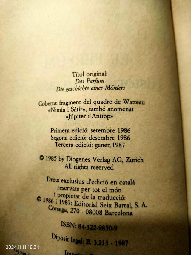 El Perfum,de Patrick Süskind