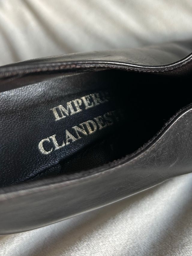 Botines negros de tacón