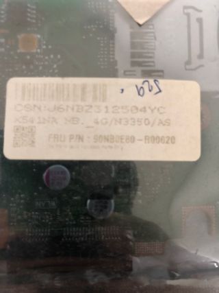Placa base asus X541NA 4G Intel N3350