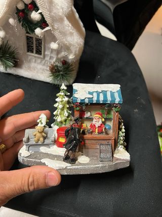 3 casette di natale con luci