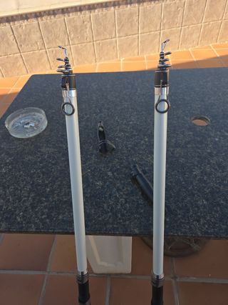 2 cañas de pescar