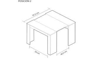 Mesa extensible recibidor comedor