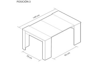 Mesa extensible recibidor comedor