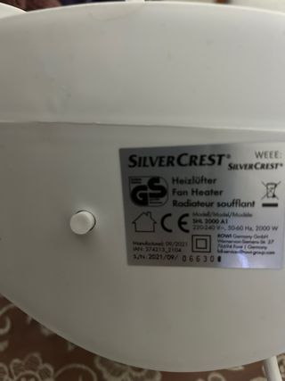 Termoventilatore Silvercrest