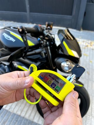 Candado moto con alarma 