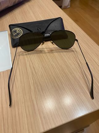 Ray ban aviator espejo montura negra