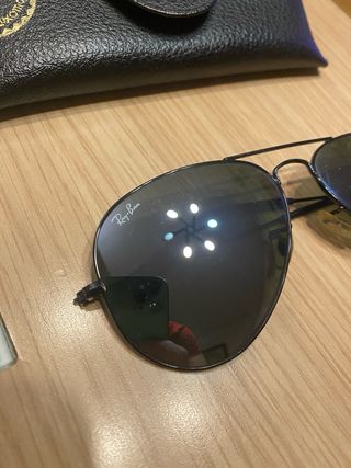 Ray ban aviator espejo montura negra
